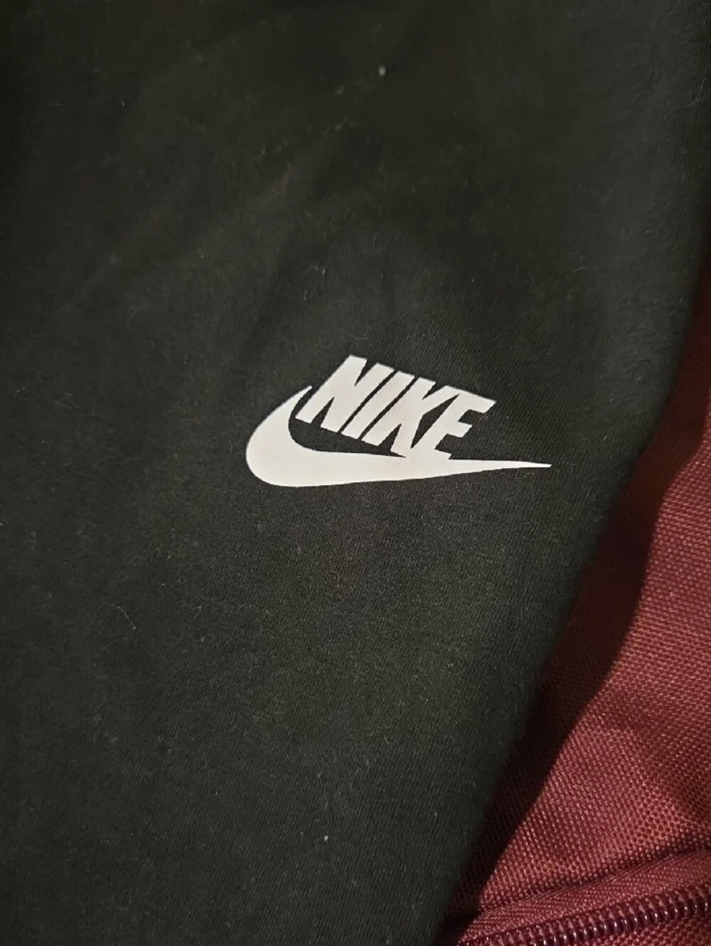Nike Black Kids pants with White Swoosh - Picture 4 of 5